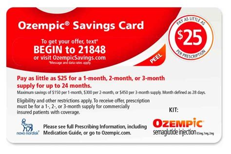 ozempic coupon savings card